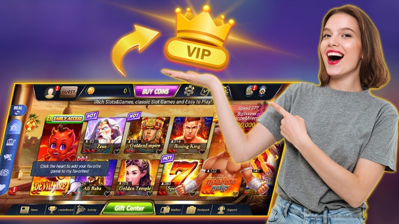 លក្ចណះពិសេសលេចធ្លោរបស់ Irich slots&games casino 777 gameplay